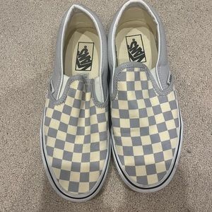 Grey Checkered Vans